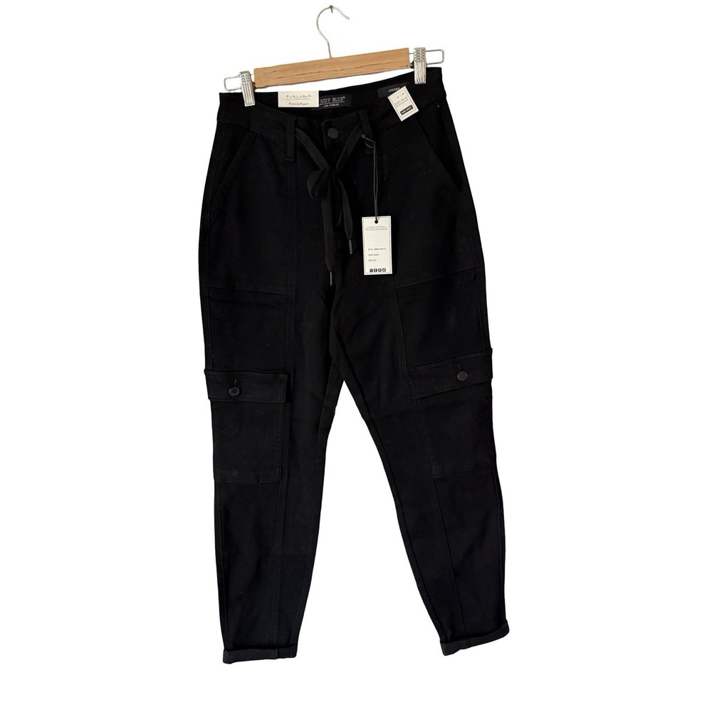Judy Blue‎ Womens High Waist Black Jogger Jeans Size 5/27